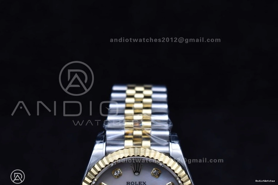 31 Bracelet DateJust GSF Ladies YG Diamond Steel 316L Colorful President On 542 MOP Dial 278271 0521